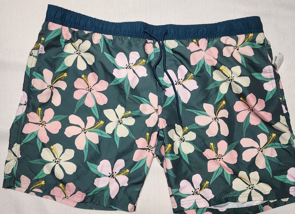 Mad engine XXL men's floral swim shorts